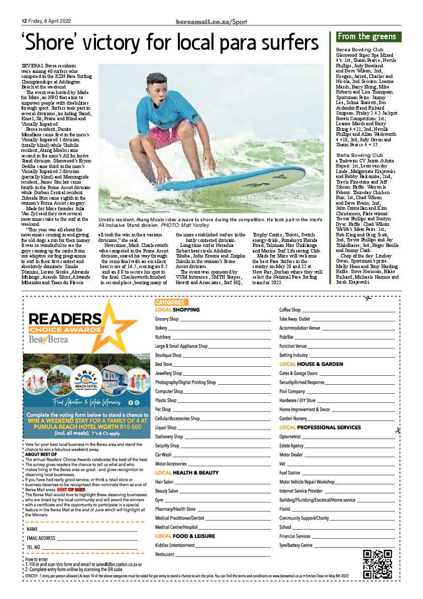 Berea Mail 8 April 2022 page 12