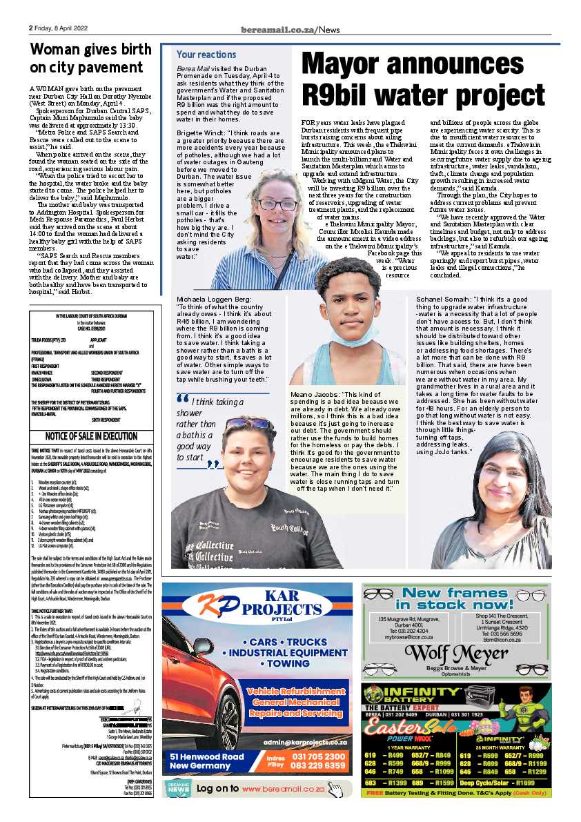 Berea Mail 8 April 2022 page 2