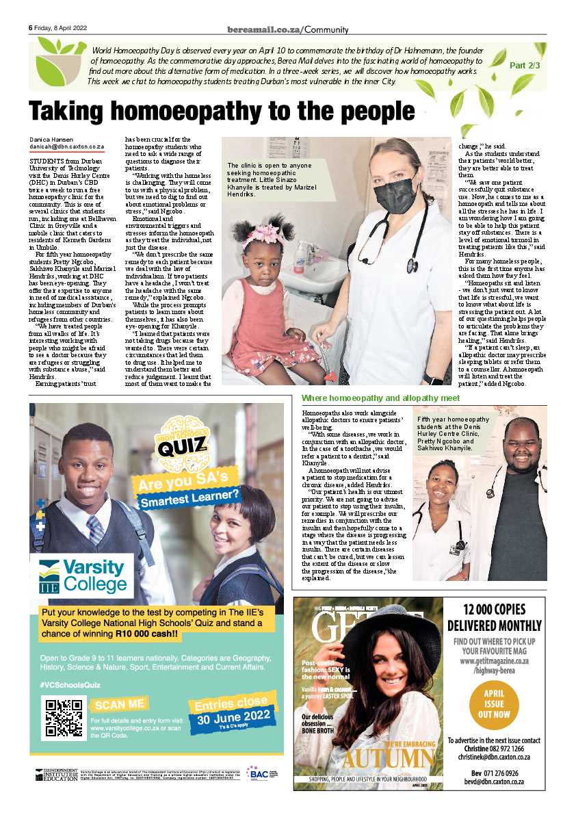 Berea Mail 8 April 2022 page 6