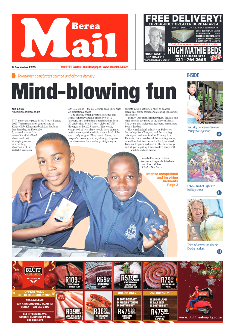 Berea Mail 8 December 2023 page 1