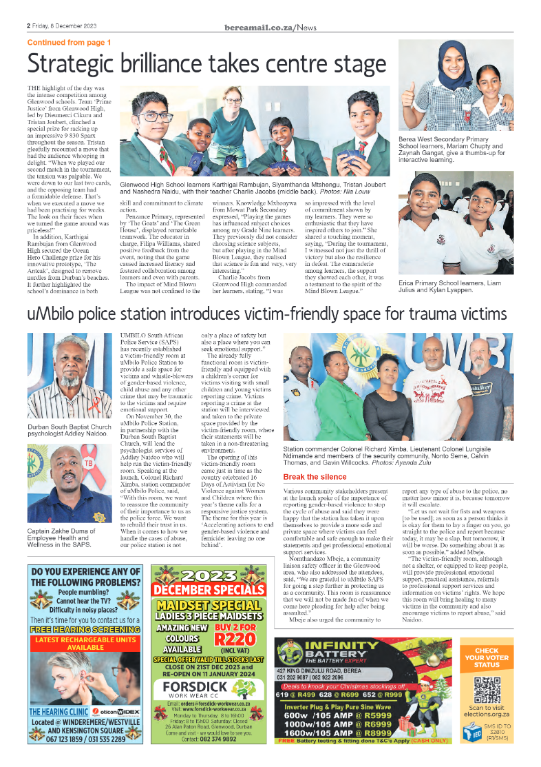 Berea Mail 8 December 2023 page 2