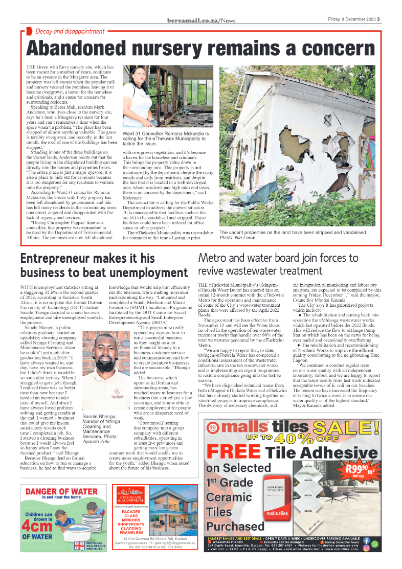 Berea Mail 8 December 2023 page 3
