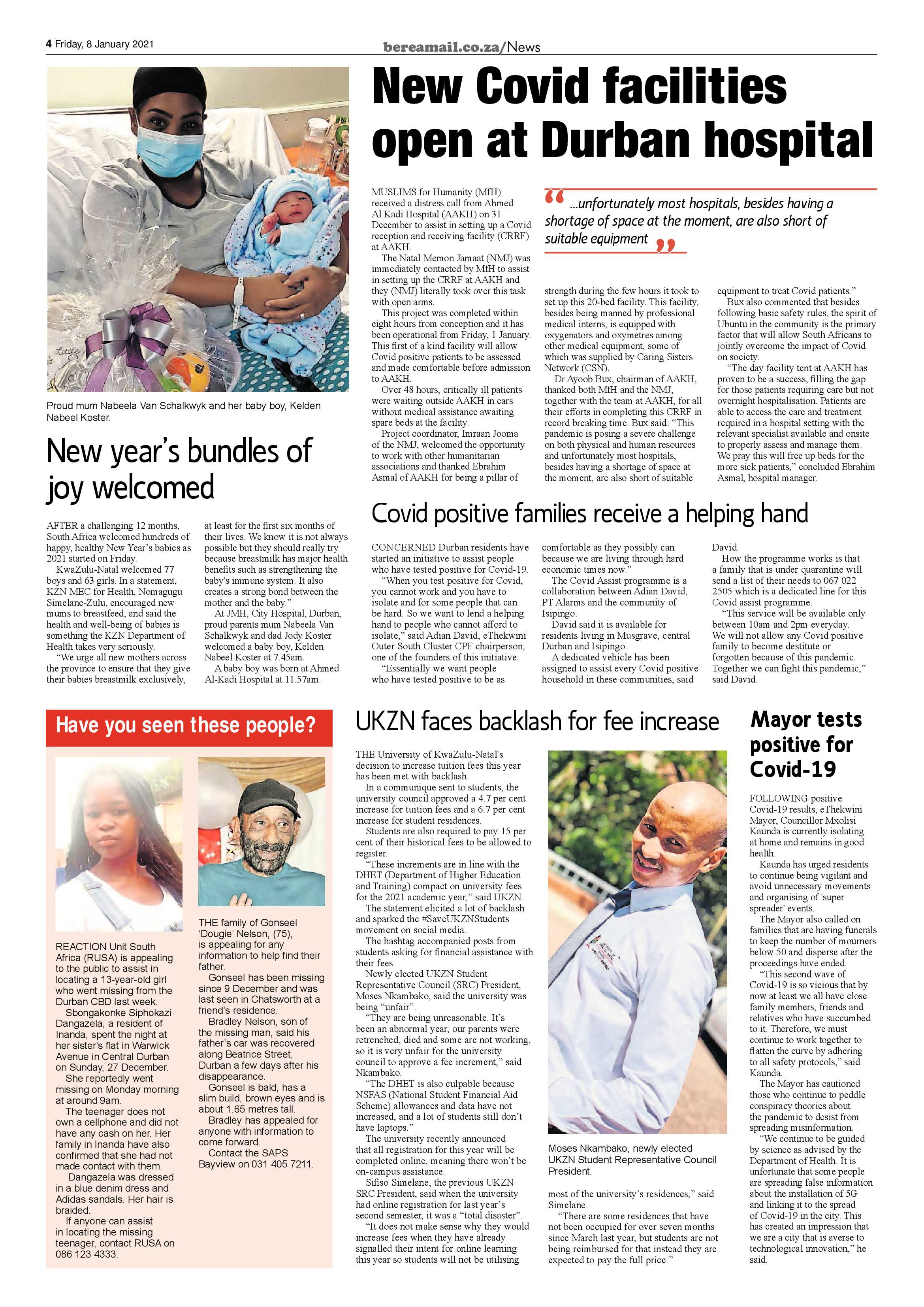 Berea Mail 8 January 2021 page 4