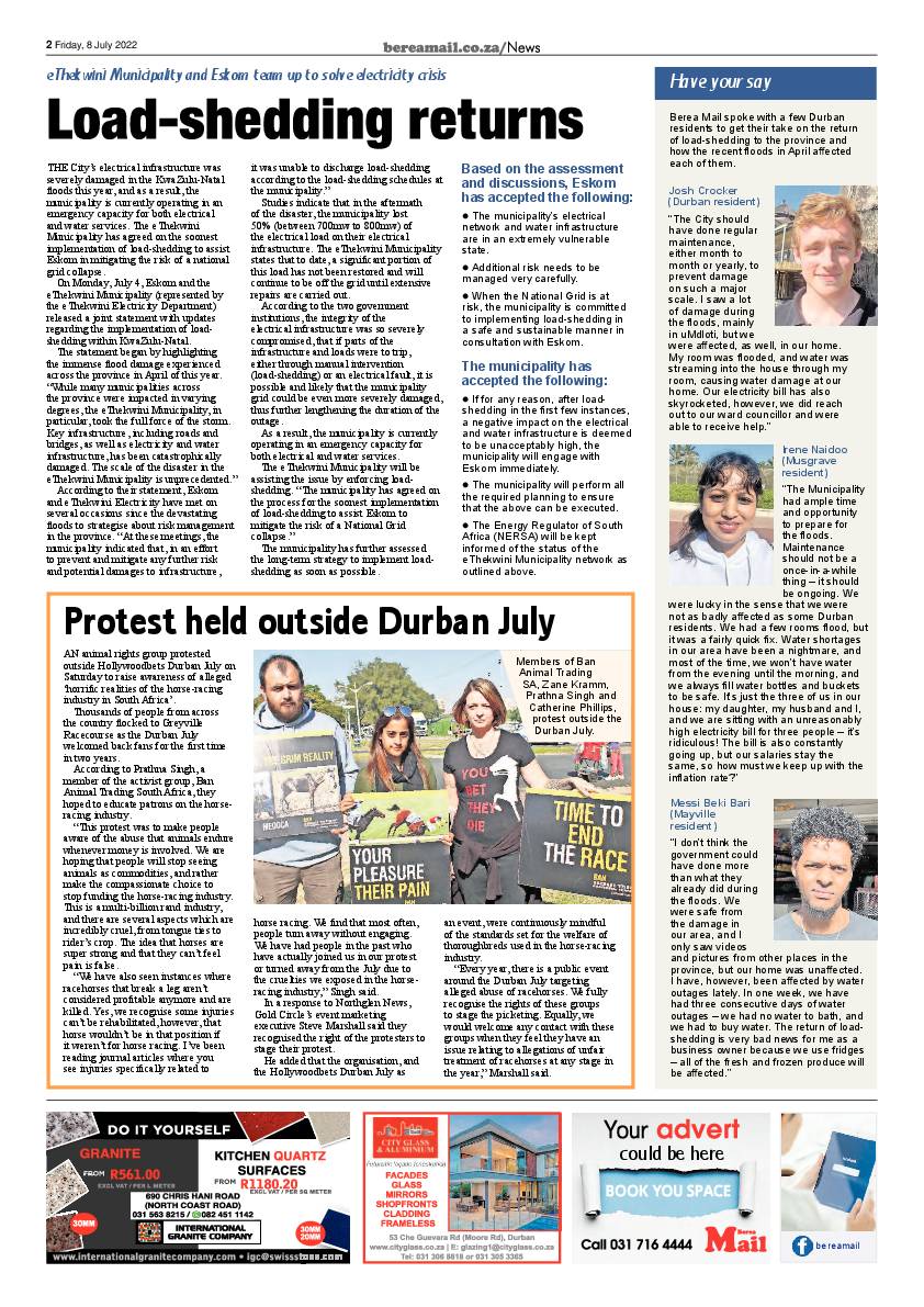 Berea Mail 8 July 2022 page 2
