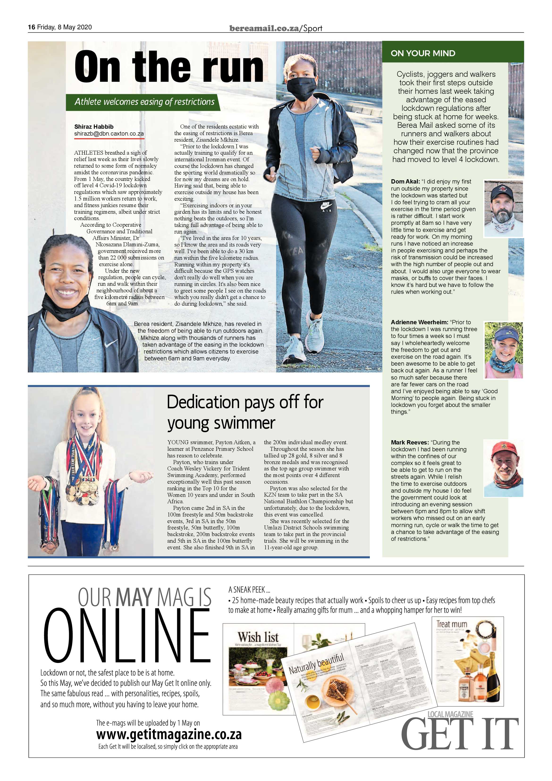 Berea Mail 8 May 2020 page 16