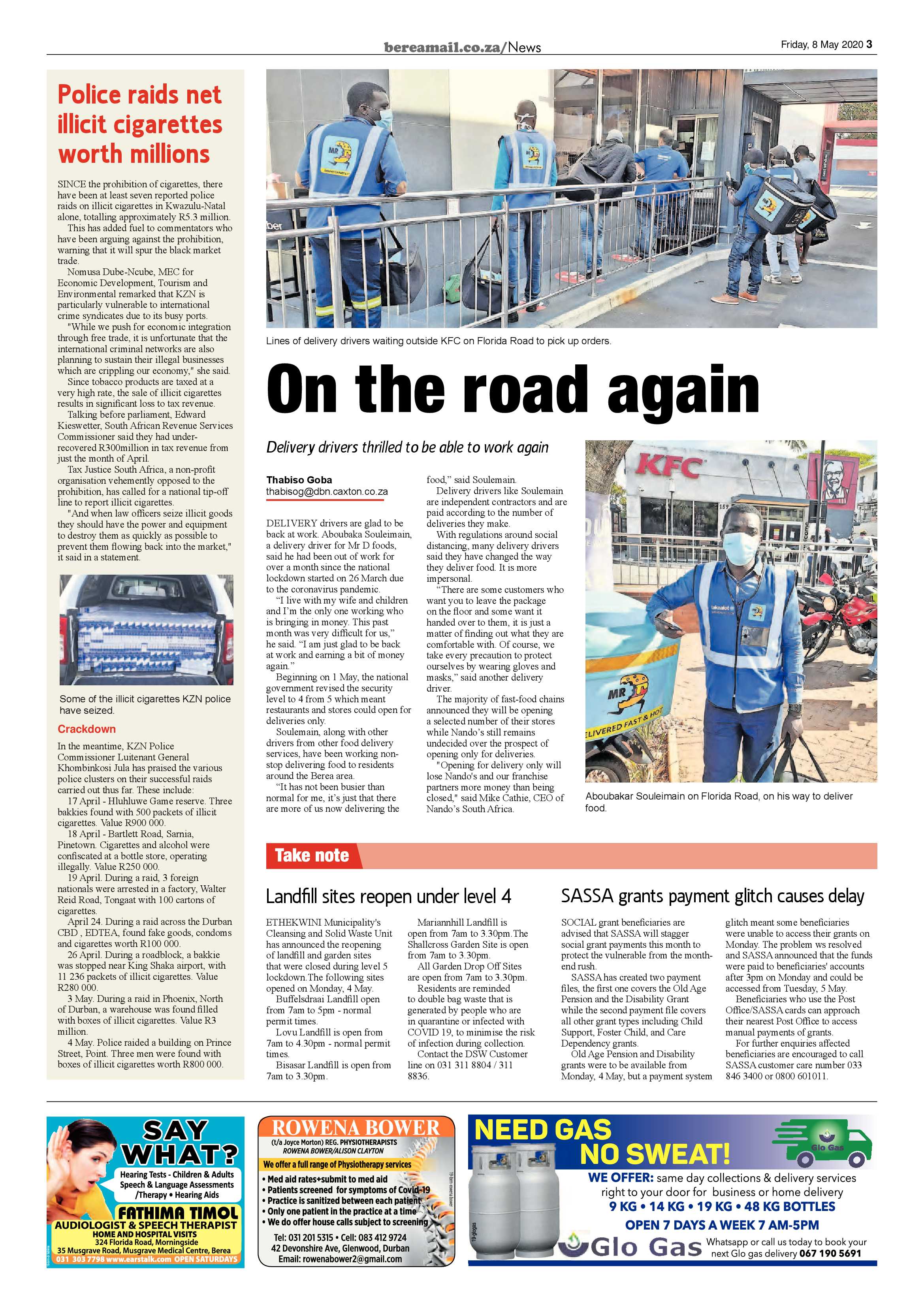 Berea Mail 8 May 2020 page 3