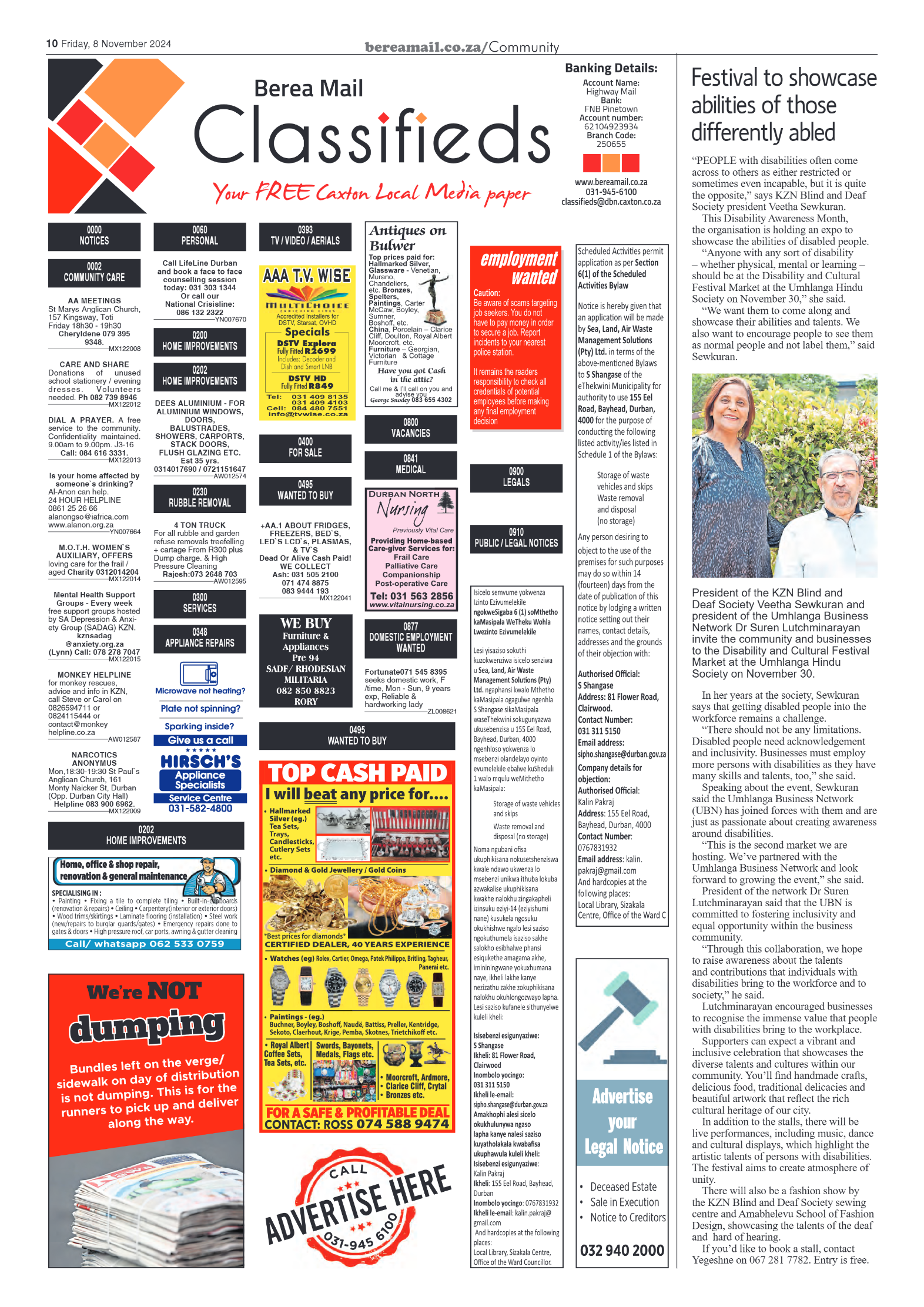 Berea Mail 8 November 2024 page 10