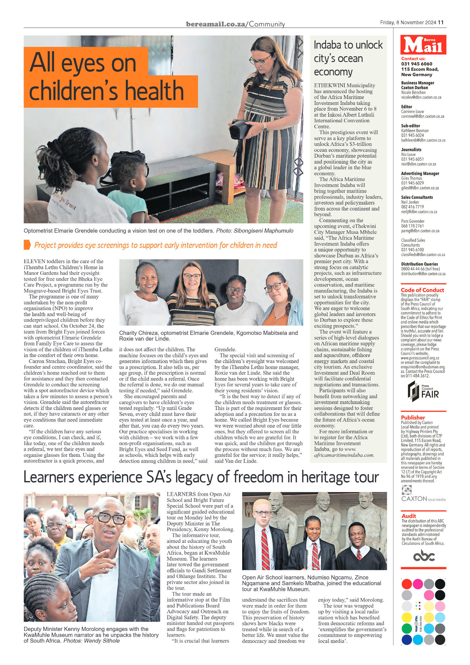 Berea Mail 8 November 2024 page 11