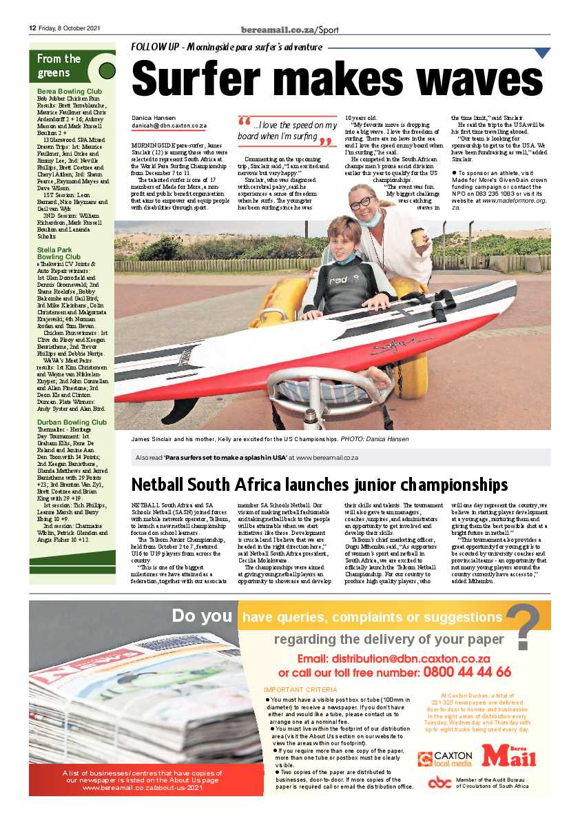 Berea Mail 8 October 2021 page 12
