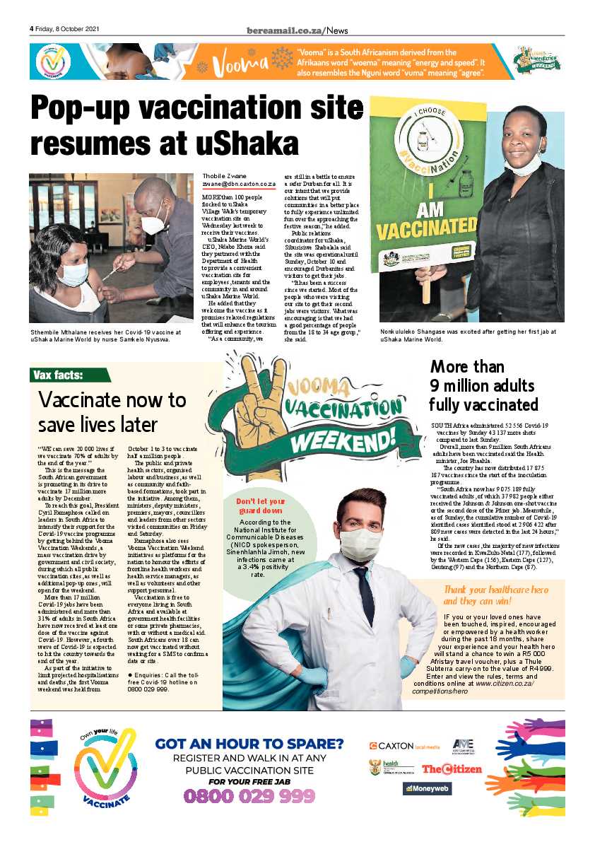 Berea Mail 8 October 2021 page 4