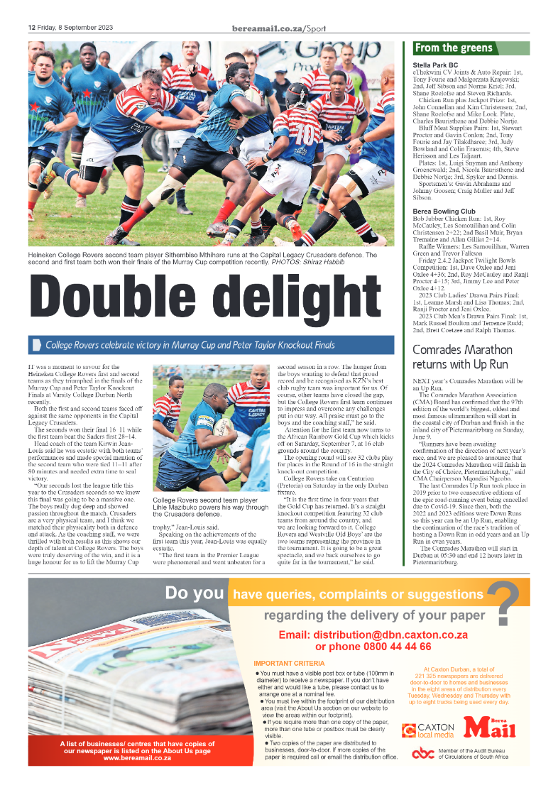 Berea Mail 8 September 2023 page 12