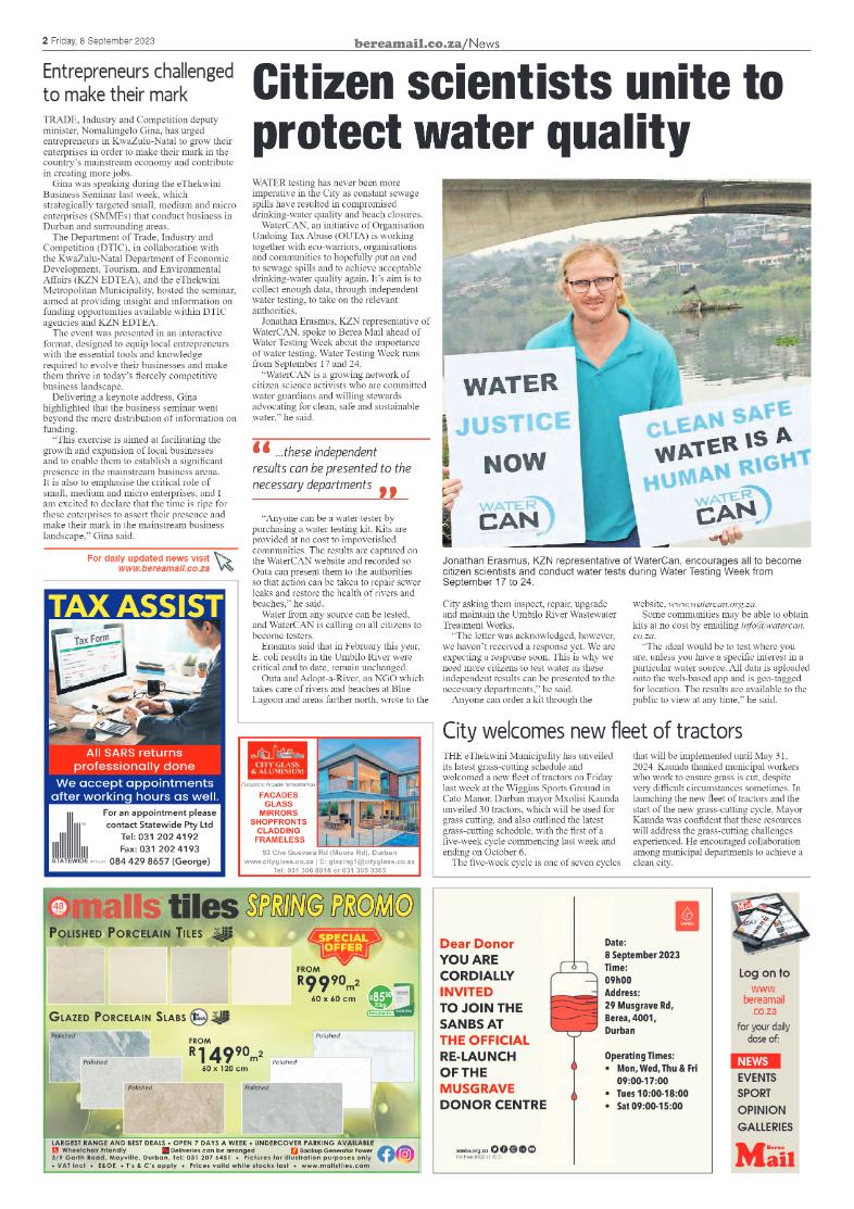 Berea Mail 8 September 2023 page 2
