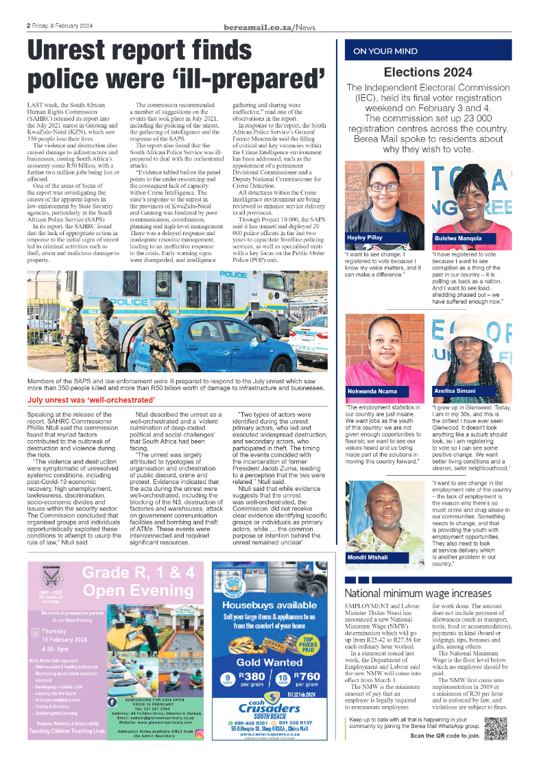 Berea Mail 9 February 2024 page 2