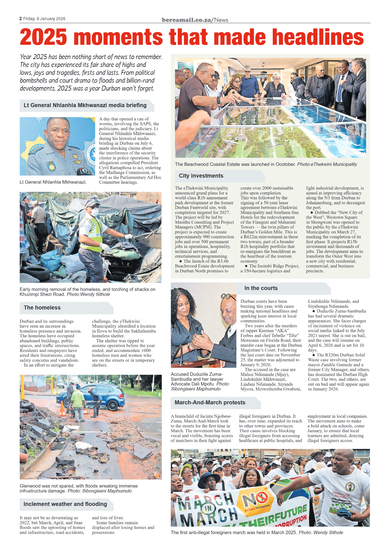 Berea Mail 9 January 2026 page 2