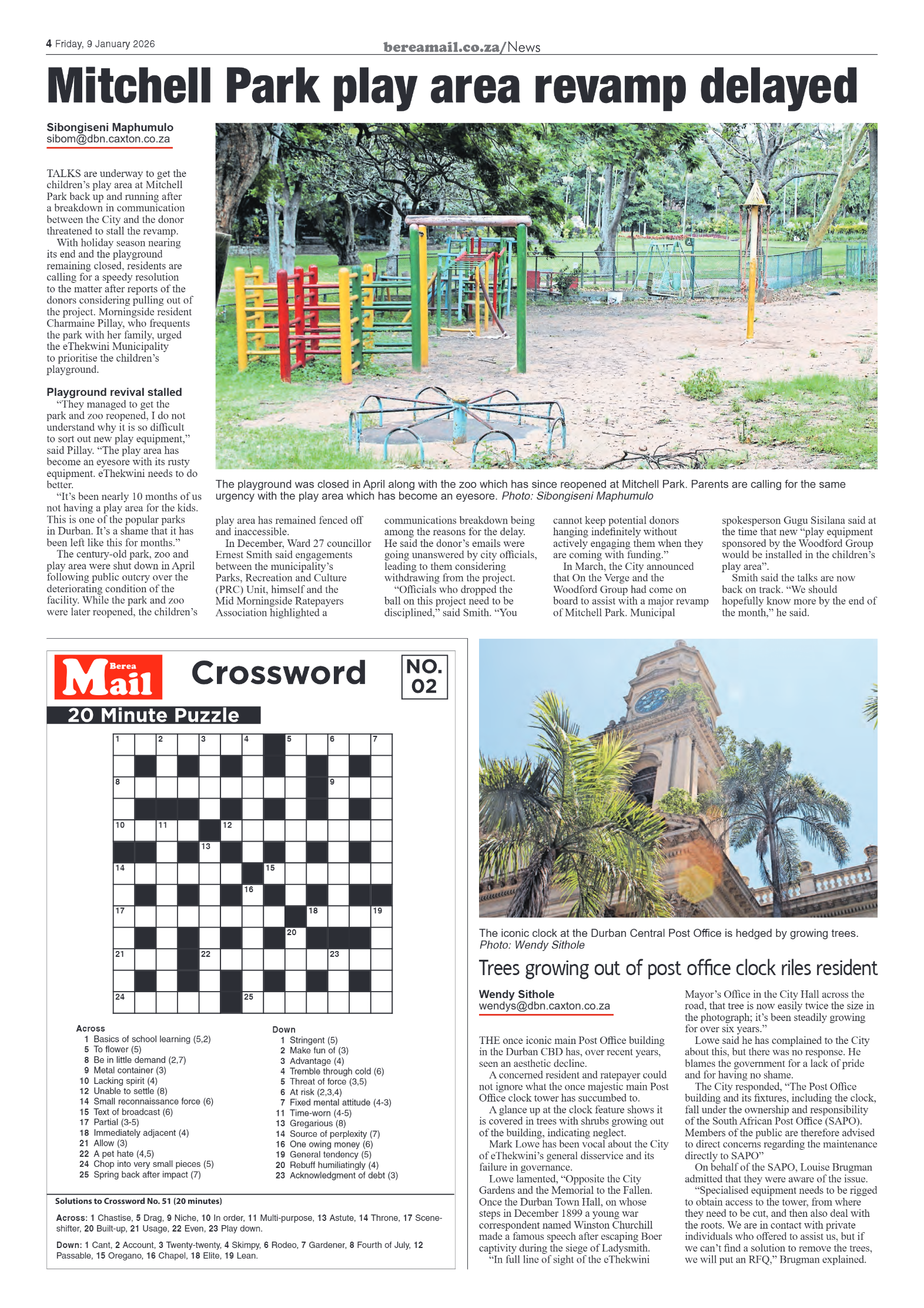 Berea Mail 9 January 2026 page 4