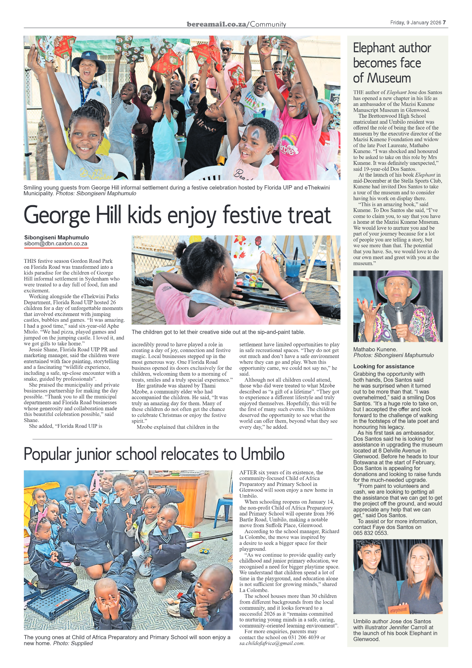 Berea Mail 9 January 2026 page 7