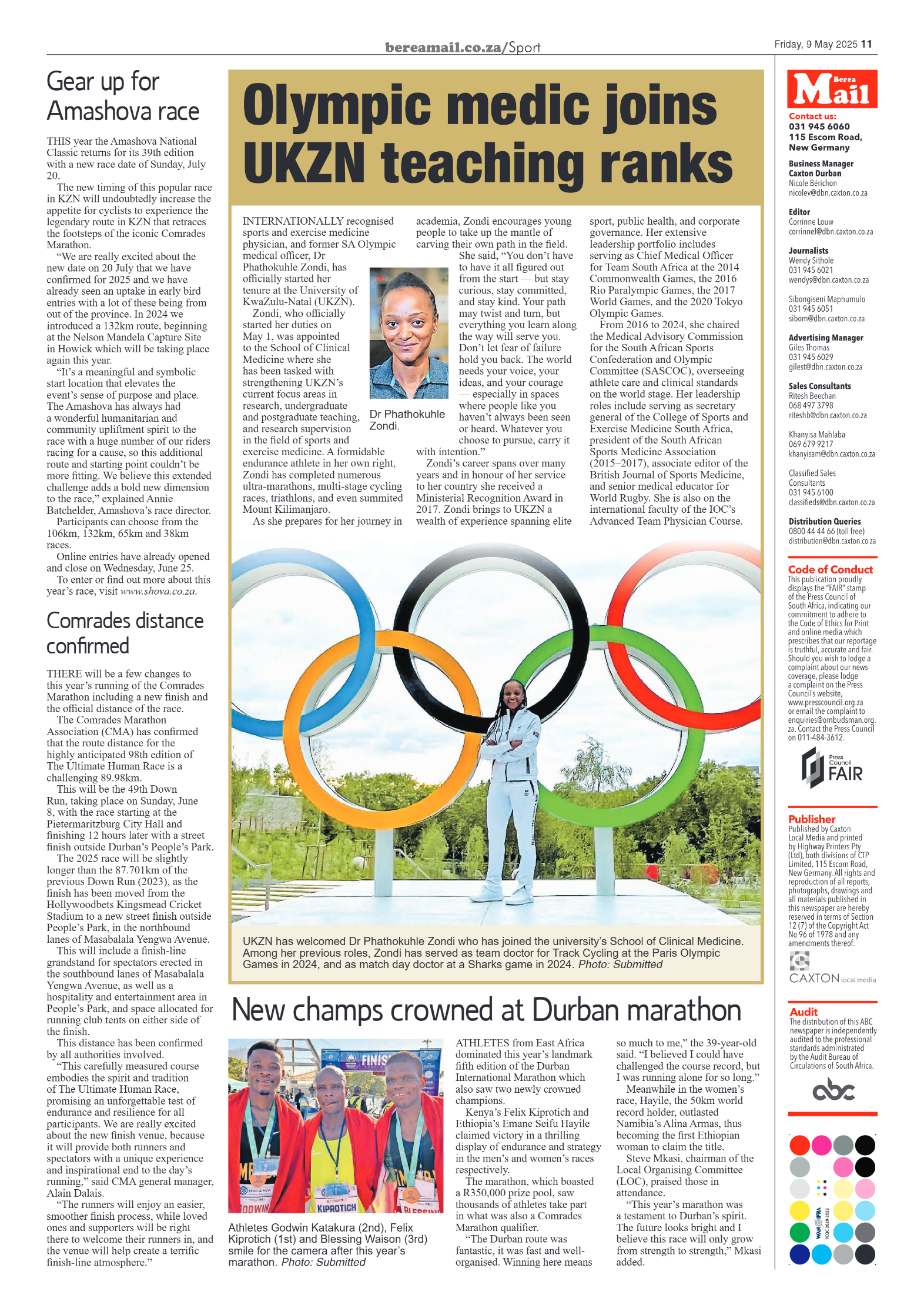 Berea Mail 9 May 2025 page 11