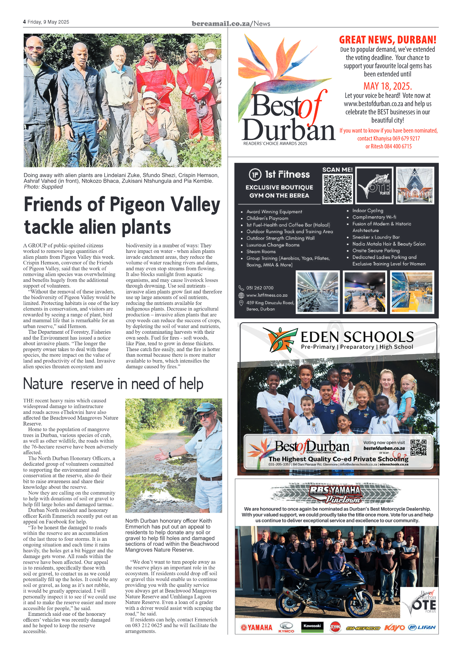 Berea Mail 9 May 2025 page 4