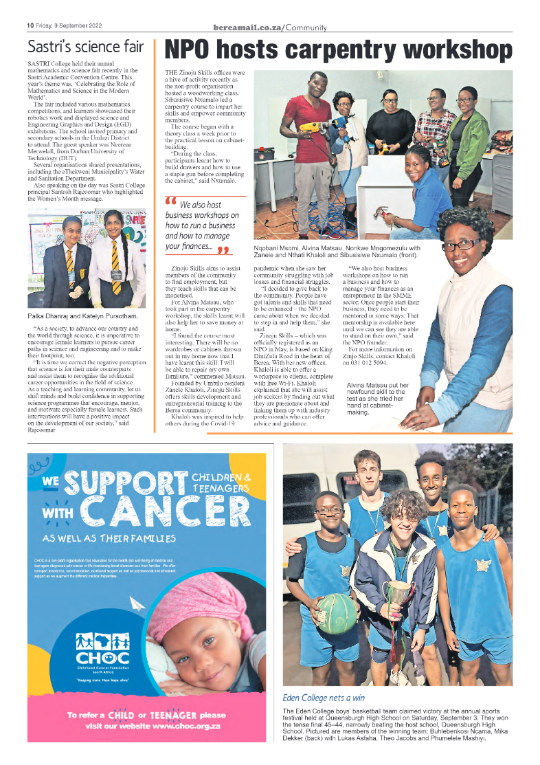 Berea Mail 9 September 2022 page 10