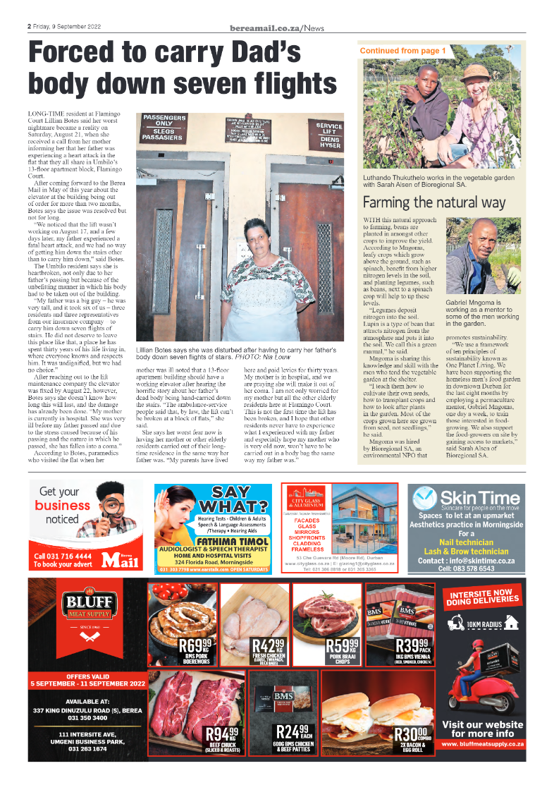 Berea Mail 9 September 2022 page 2