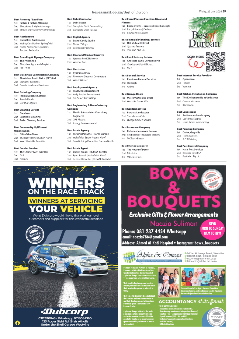 Berea Best of Durban 2024 page 15
