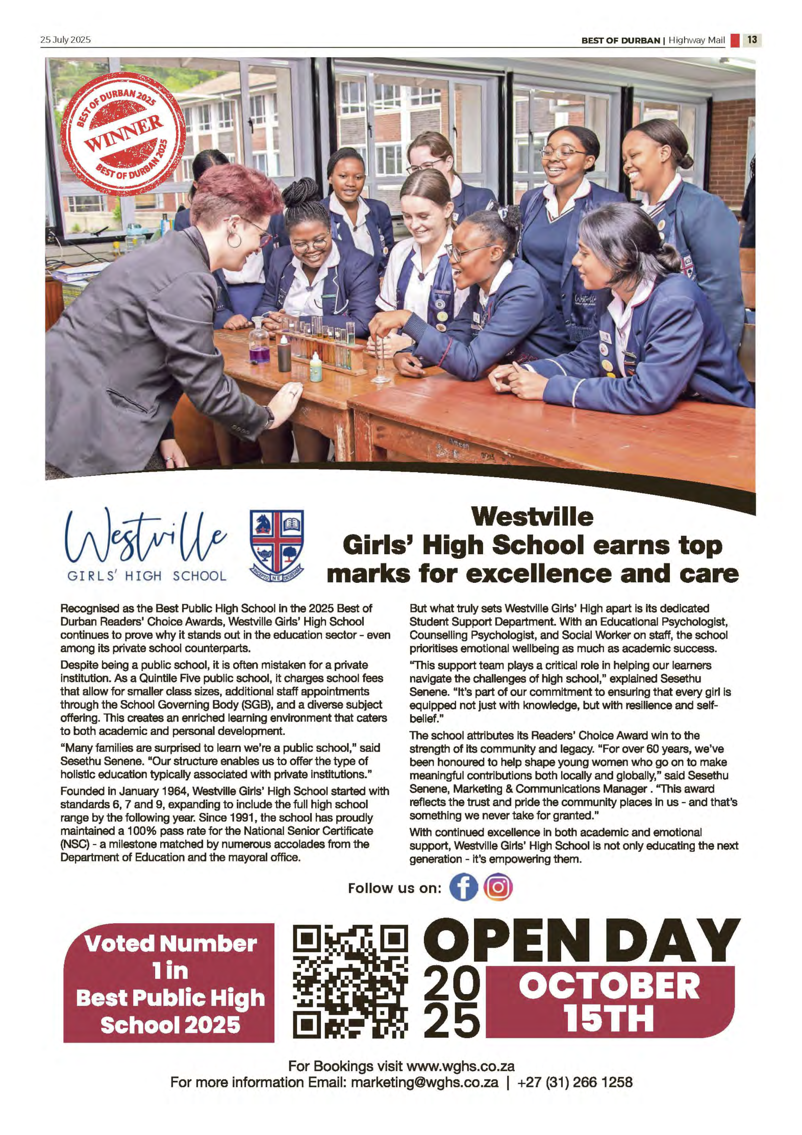 Best of Durban HWM 2025 page 3