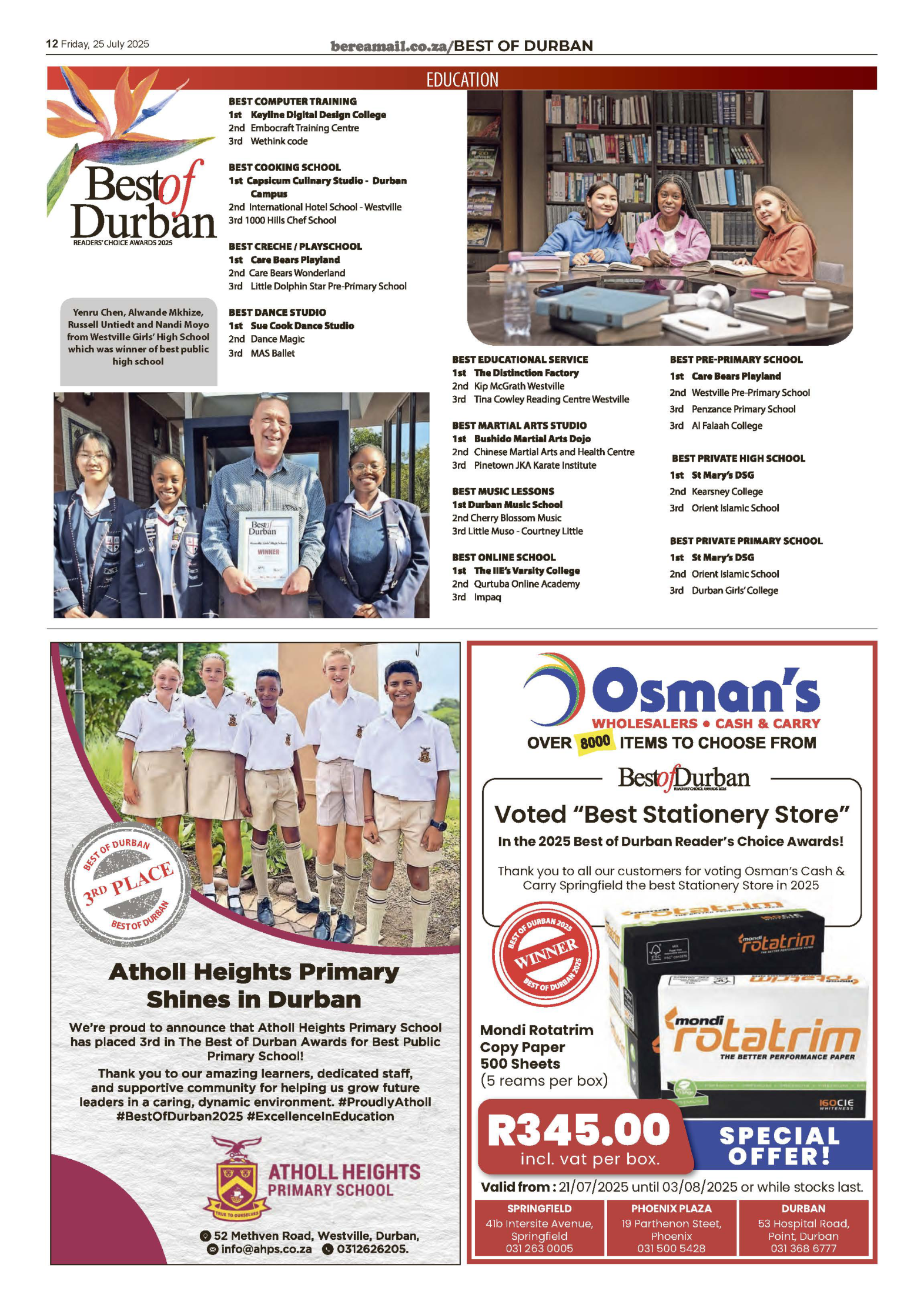 Best of Durban BRM 2025 page 2