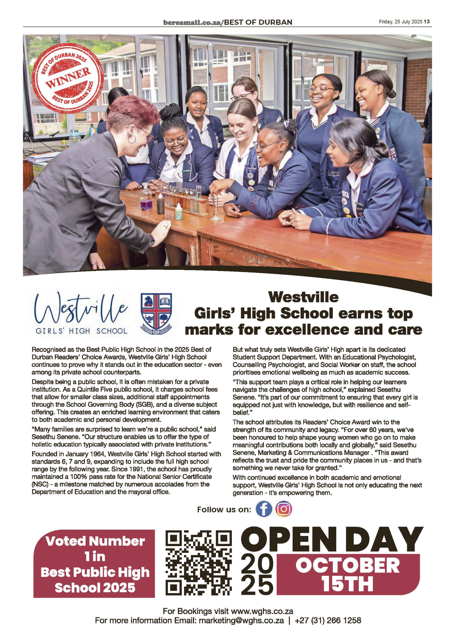 Best of Durban BRM 2025 page 3