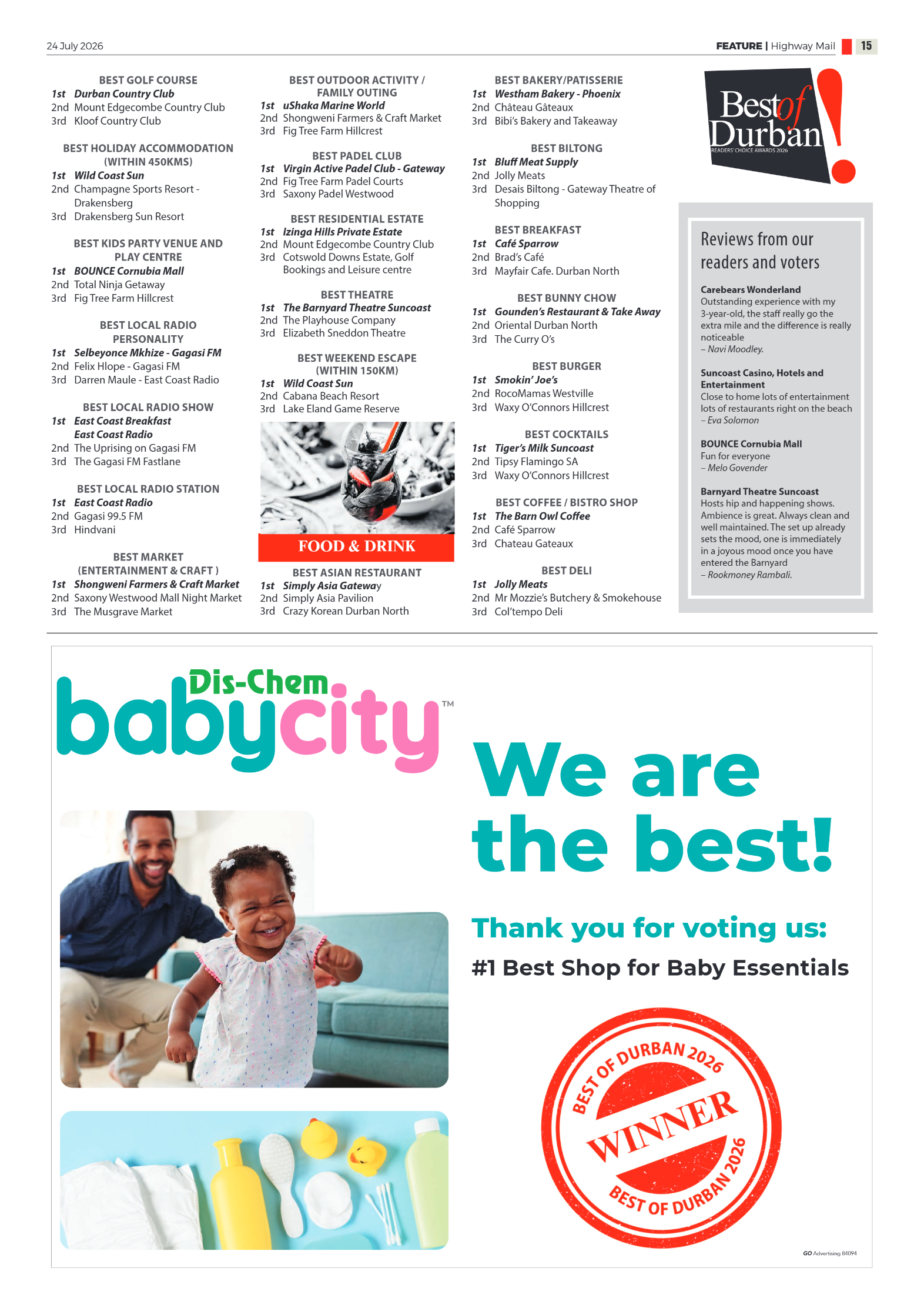 Best of Durban HWM 2026 page 7