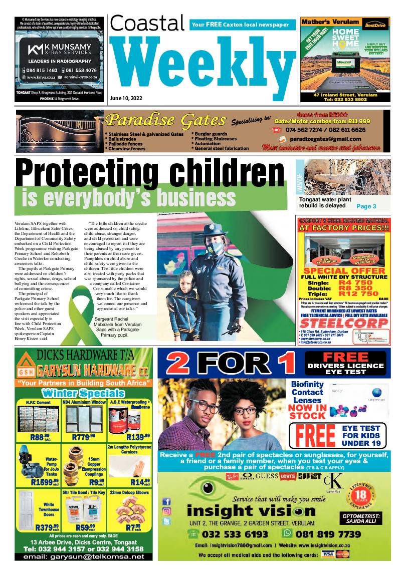 Coastal Weekly 10 June 2022 page 1