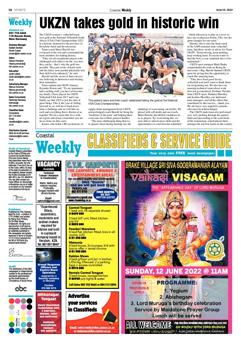 Coastal Weekly 10 June 2022 page 10
