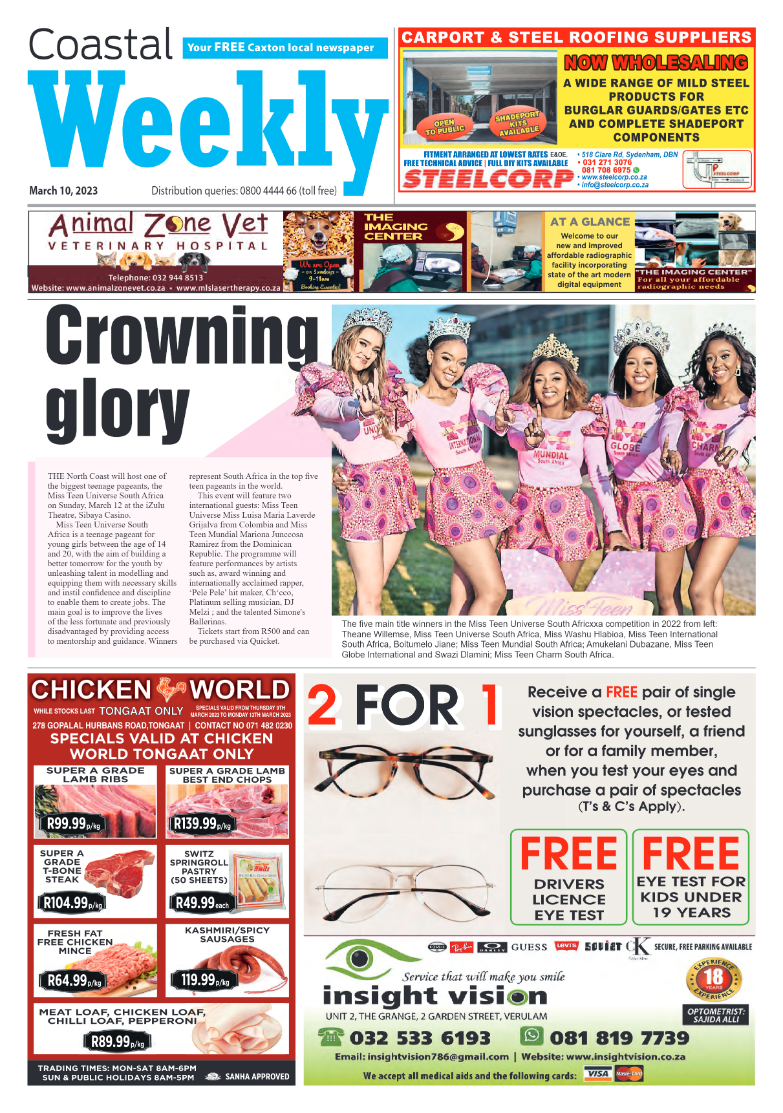 Coastal Weekly 10 March 2023 page 1