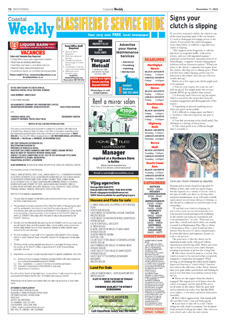 Coastal Weekly 11 November 2022 page 10
