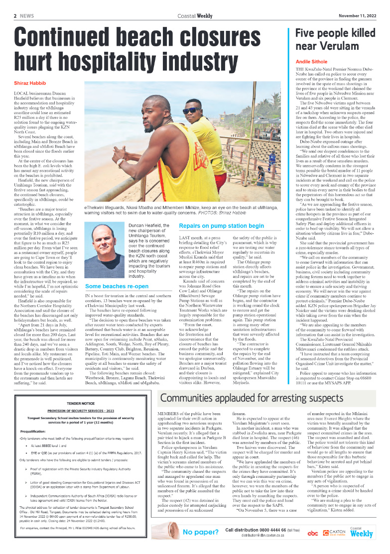 Coastal Weekly 11 November 2022 page 2