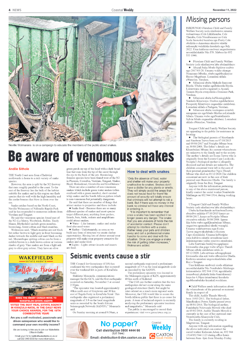 Coastal Weekly 11 November 2022 page 4