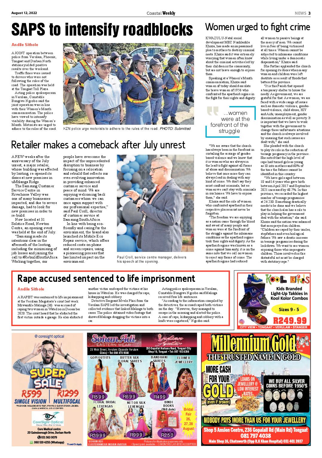 Coastal Weekly 12 August 2022 page 3