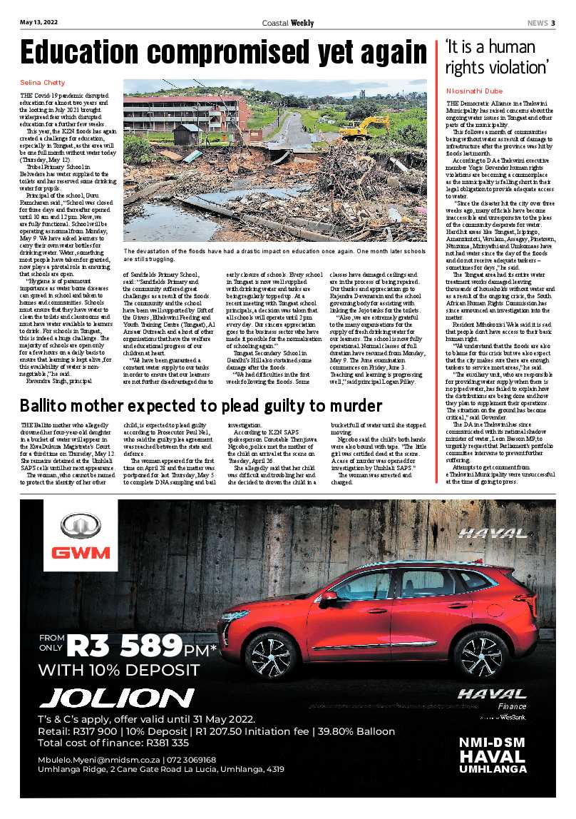 Coastal Weekly 13 May 2022 page 3