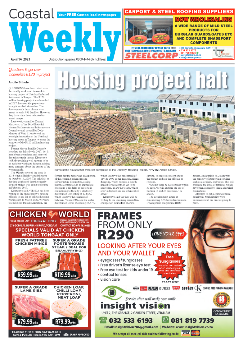 Coastal Weekly 14 April 2023 page 1