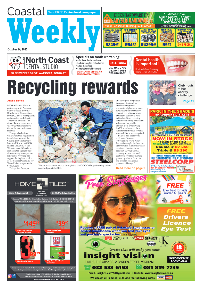 Coastal Weekly 14 October page 1