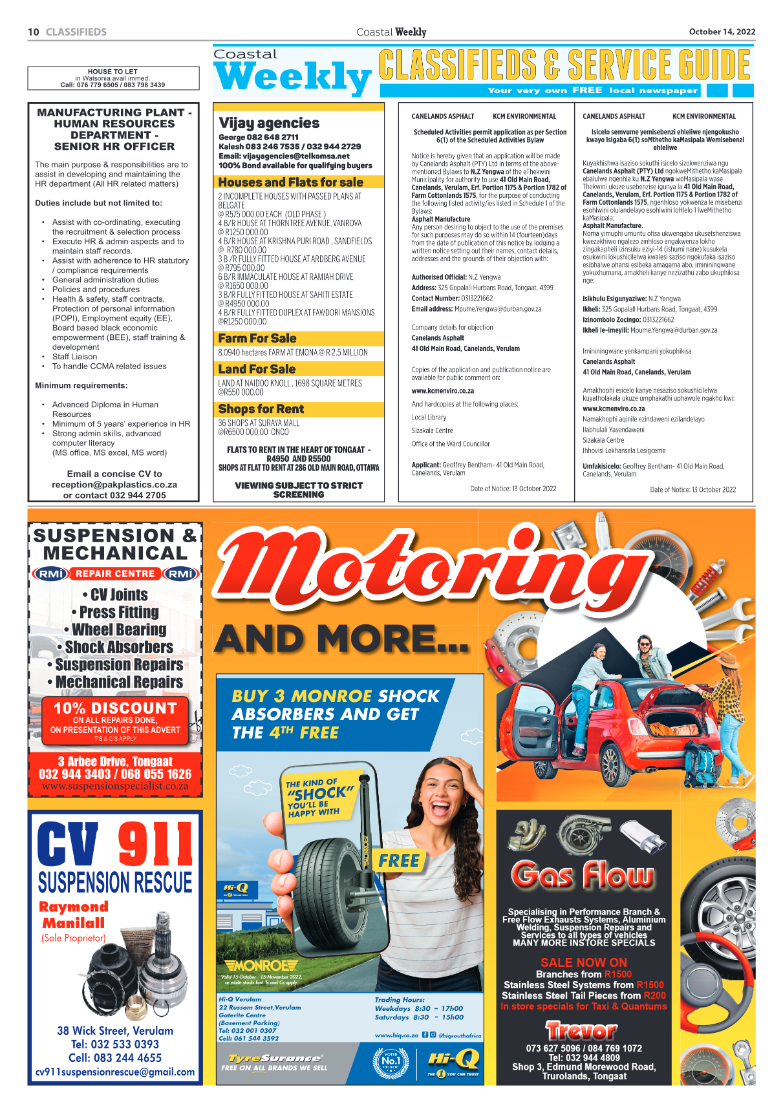 Coastal Weekly 14 October page 10