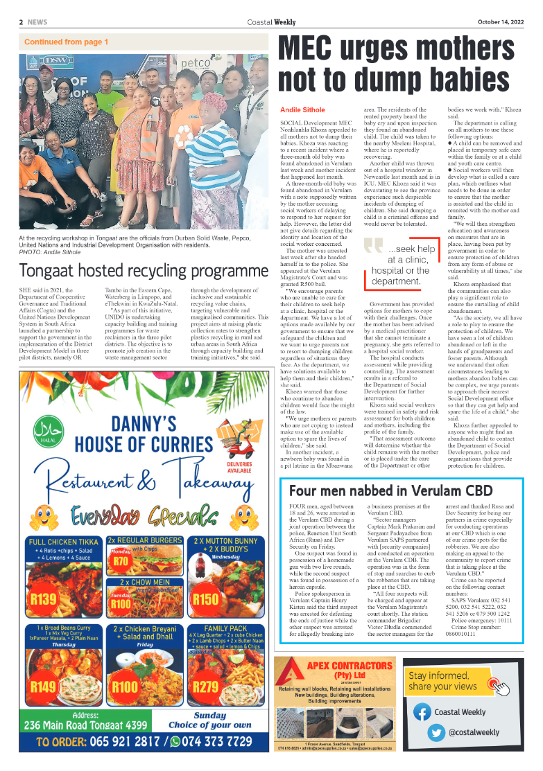 Coastal Weekly 14 October page 2