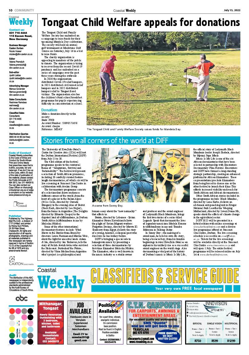 Coastal Weekly 15 July 2022 page 10