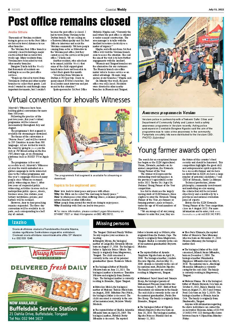 Coastal Weekly 15 July 2022 page 4