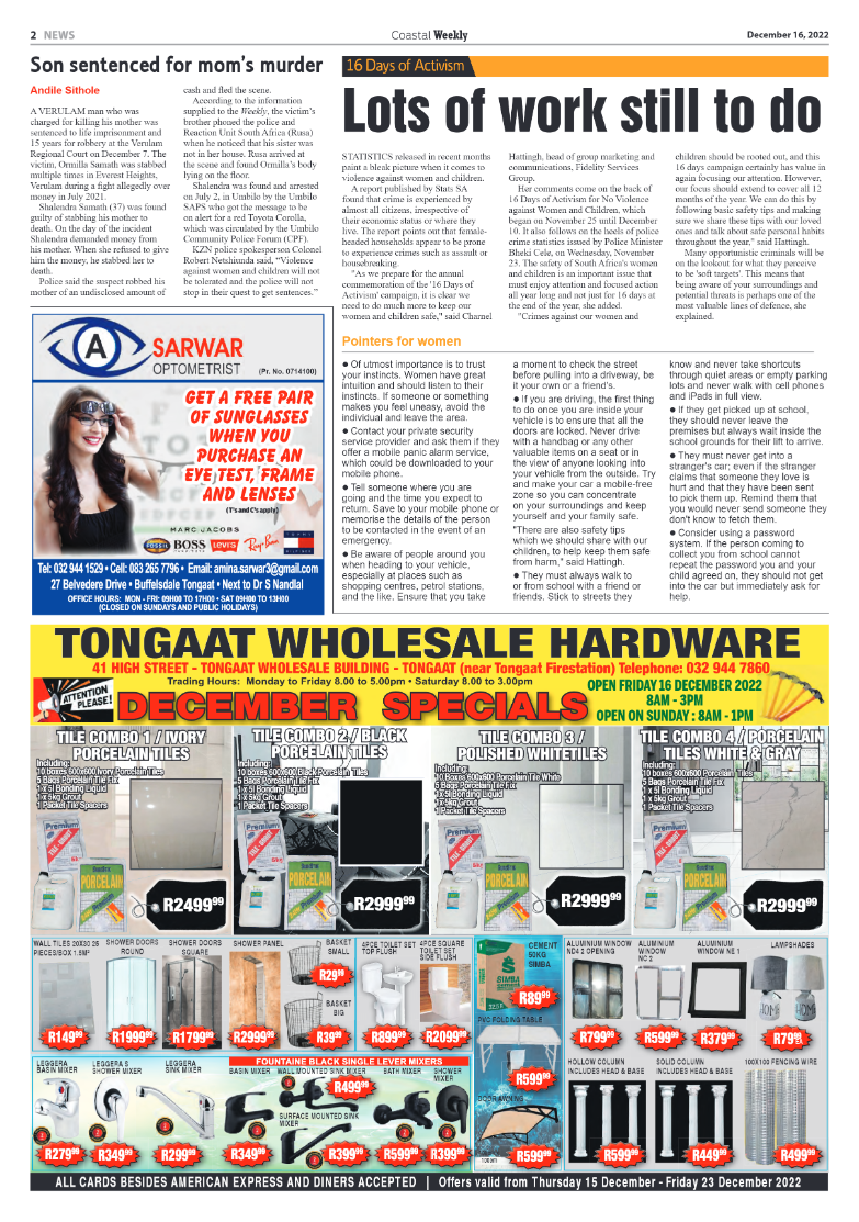 Coastal Weekly 16 December 2022 page 2