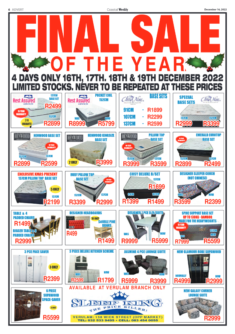 Coastal Weekly 16 December 2022 page 6