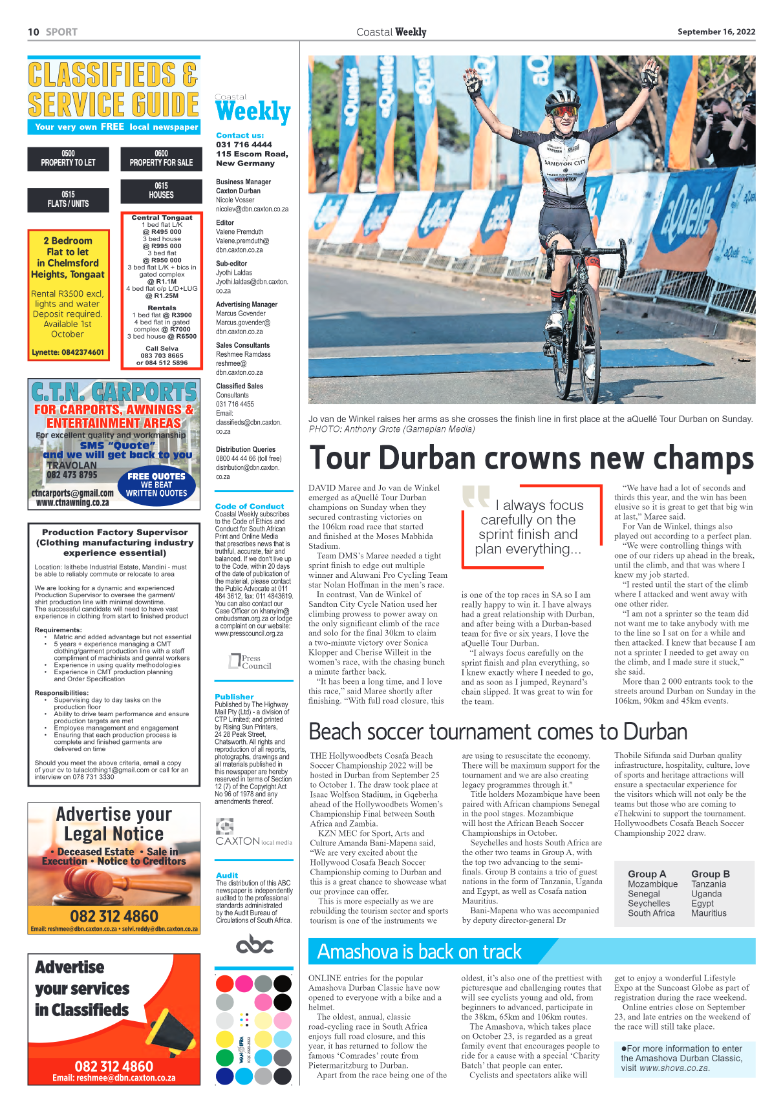 Coastal Weekly 16 September 2022 page 10