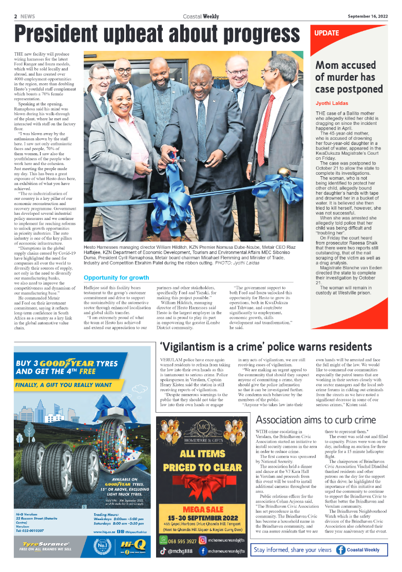 Coastal Weekly 16 September 2022 page 2