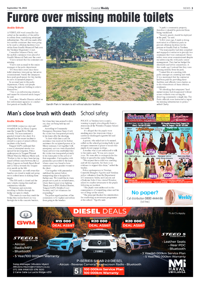 Coastal Weekly 16 September 2022 page 3