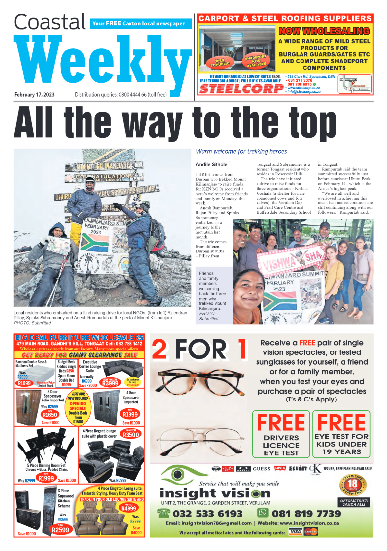 Coastal Weekly 17 February 2023 page 1
