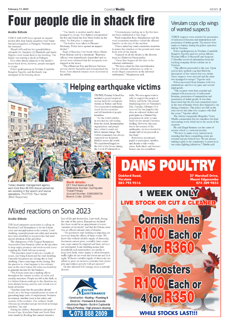 Coastal Weekly 17 February 2023 page 3
